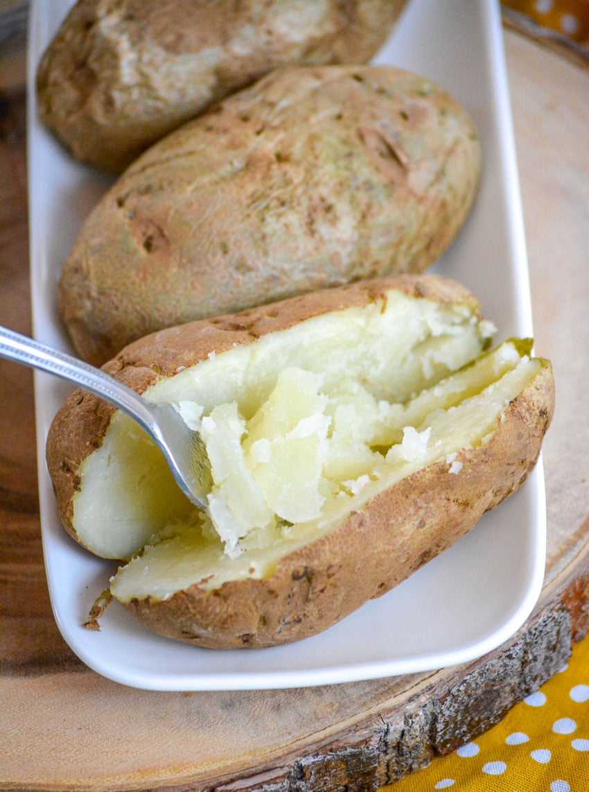 18 Minute Microwave Baked Potato