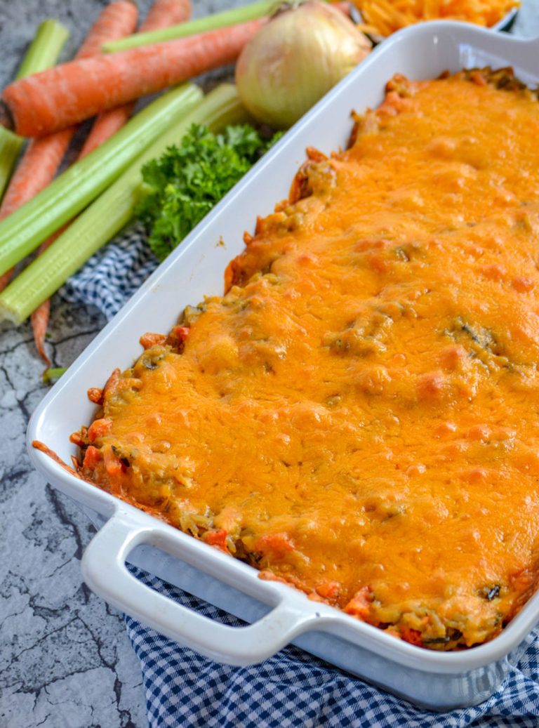 Cheesy Chicken & Wild Rice Casserole 4 Sons 'R' Us