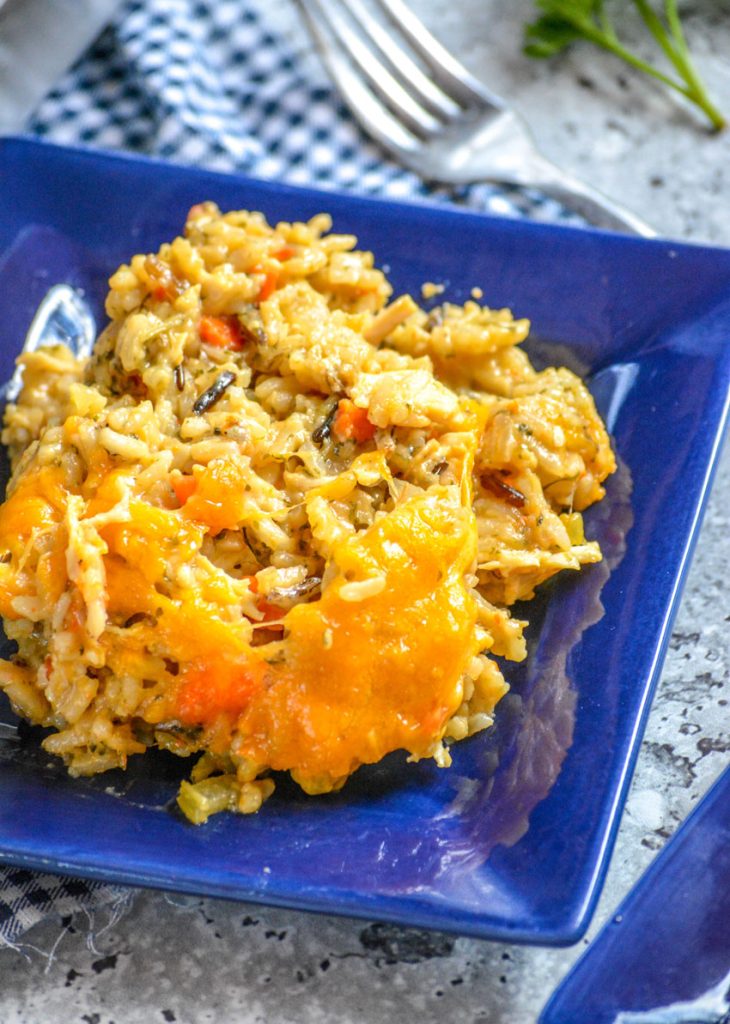 Cheesy Chicken & Wild Rice Casserole