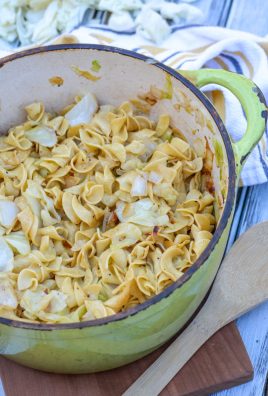 Haluski Recipe (Polish fried cabbage & noodles)
