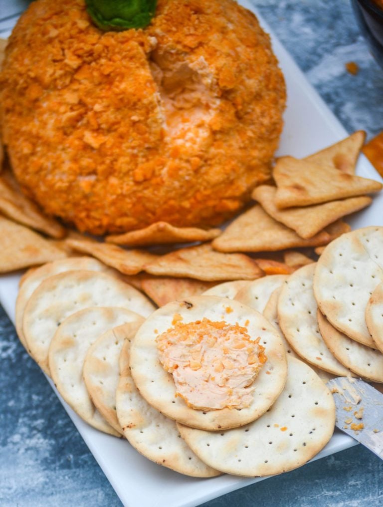 Pumpkin Shaped Tex Mex Cheese Ball - 4 Sons 'R' Us