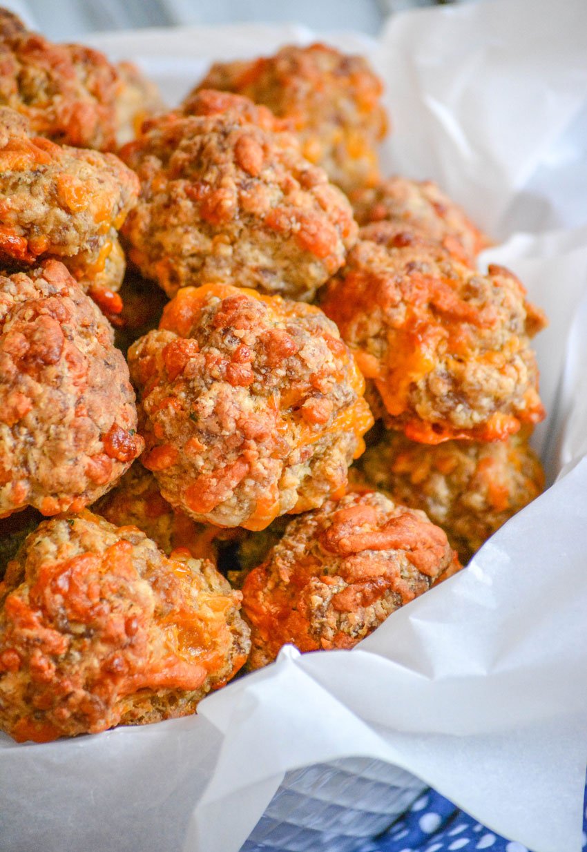 Cheddar Bay Biscuit Sausage Balls