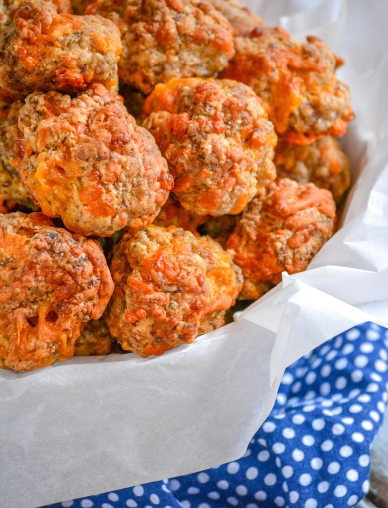 Sausage and Cream Cheese Biscuit Bites {Football Friday} - Plain