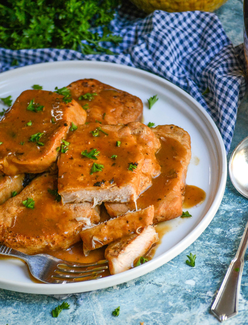 Instant Pot Pork Chops & Gravy 4 Sons 'R' Us