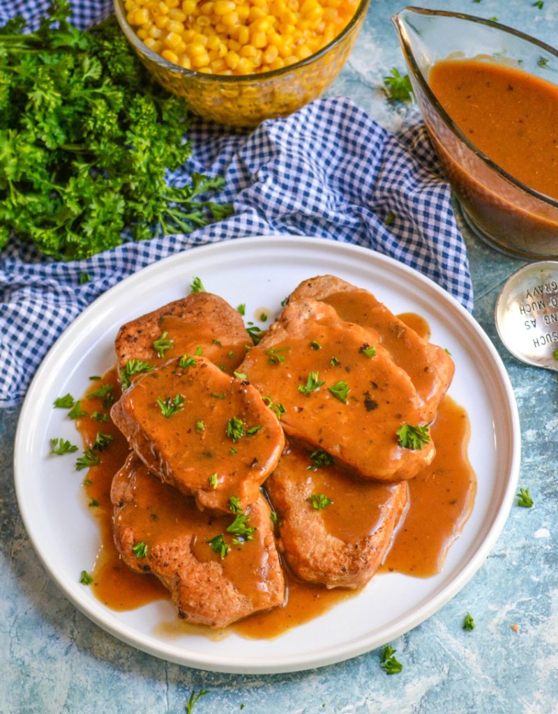 Pork chops and online gravy in instant pot