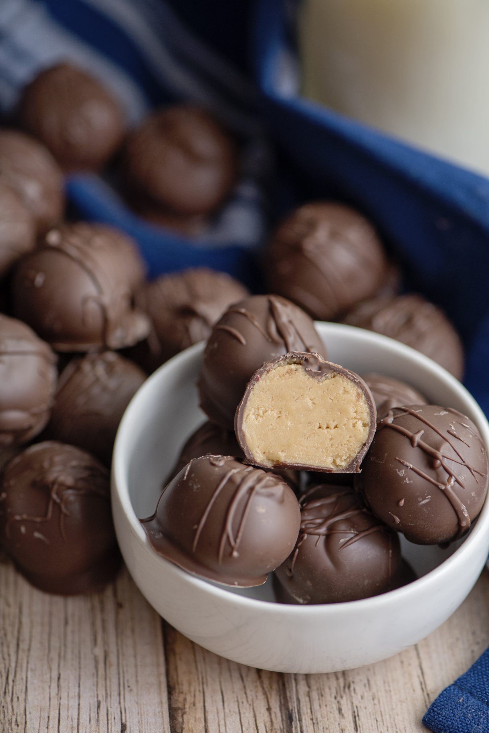Chocolate Covered Peanut Butter Balls - 4 Sons 'R' Us