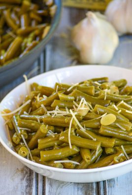 Garlic Parmesan Canned Green Beans