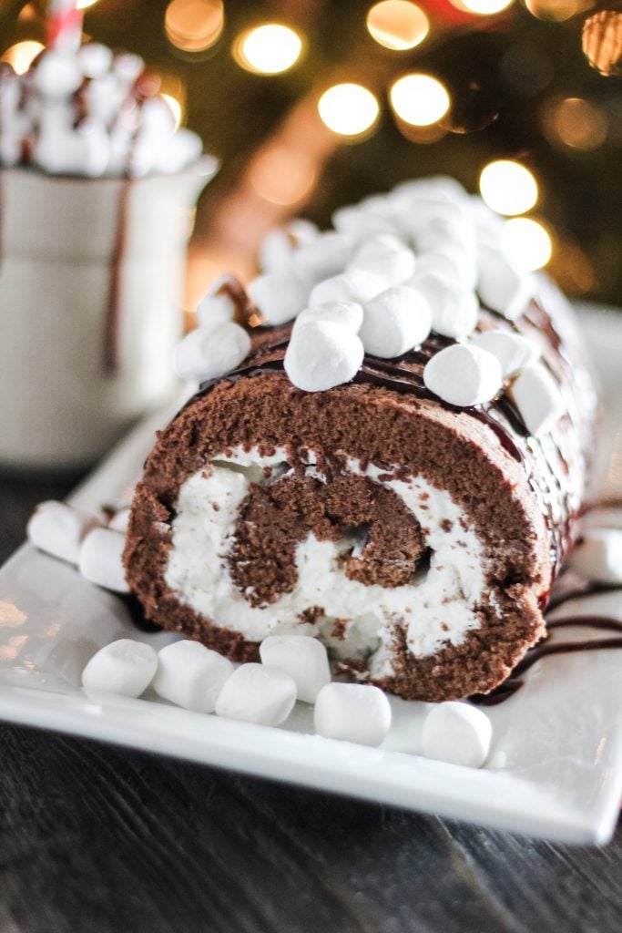 Hot Chocolate Cake Roll