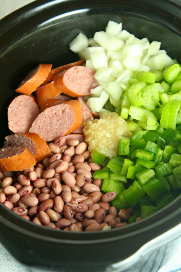 Slow Cooker Cajun Red Beans And Rice - 4 Sons 'R' Us