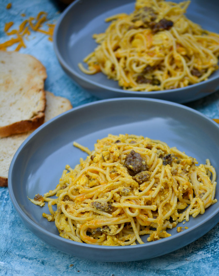 Sausage,Egg,&CheeseBreakfastSpaghetti7 4 Sons 'R' Us