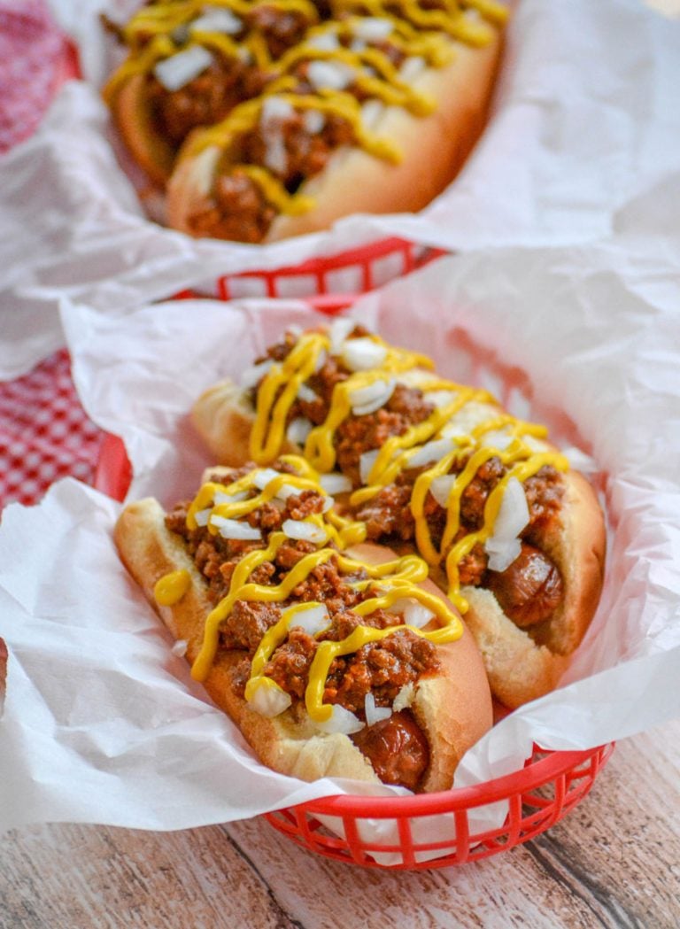 Slow Cooker Coney Island Style Hot Dog Chili - 4 Sons 'R' Us