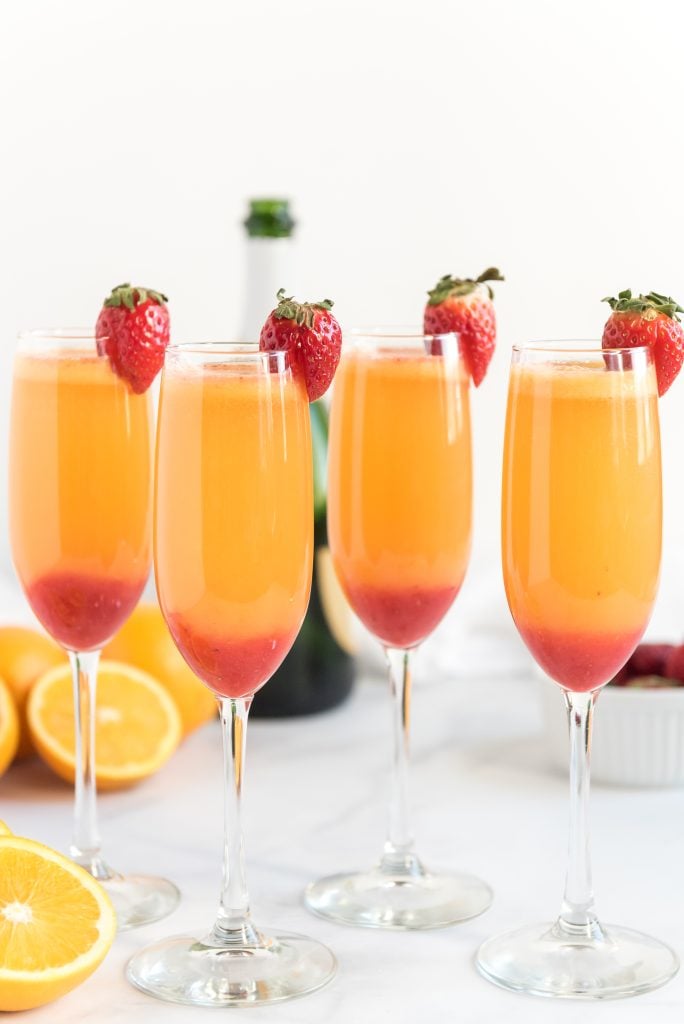 Strawberry Mimosas