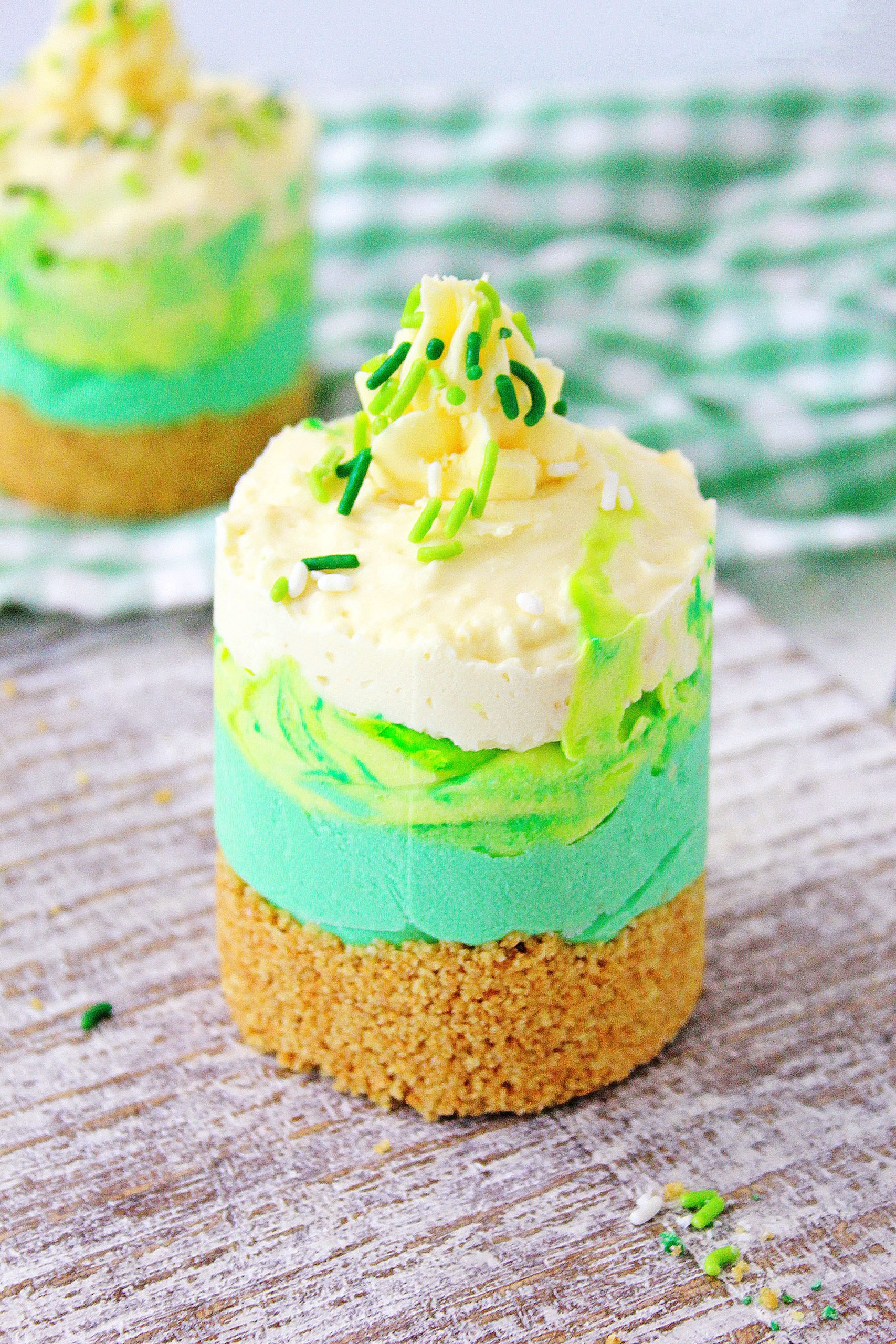 Saint Patrick’s Day Mini Cheesecakes