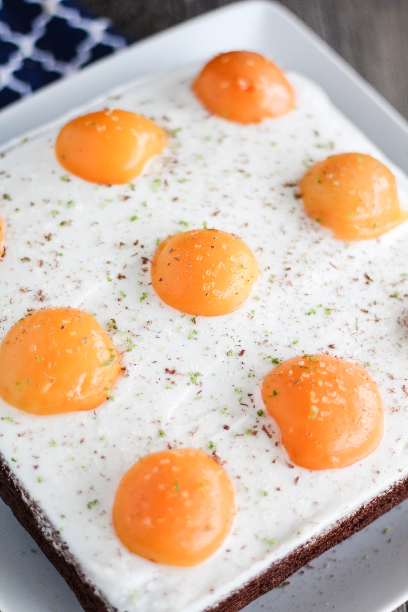 German Fried Egg Cake (Spiegeleierkuchen) - 4 Sons &amp;#39;R&amp;#39; Us