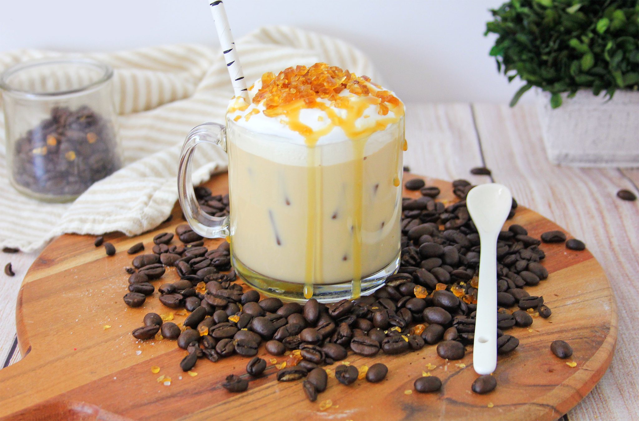 Cold Creme Brulee Coffee with Caramel 4 Sons 'R' Us