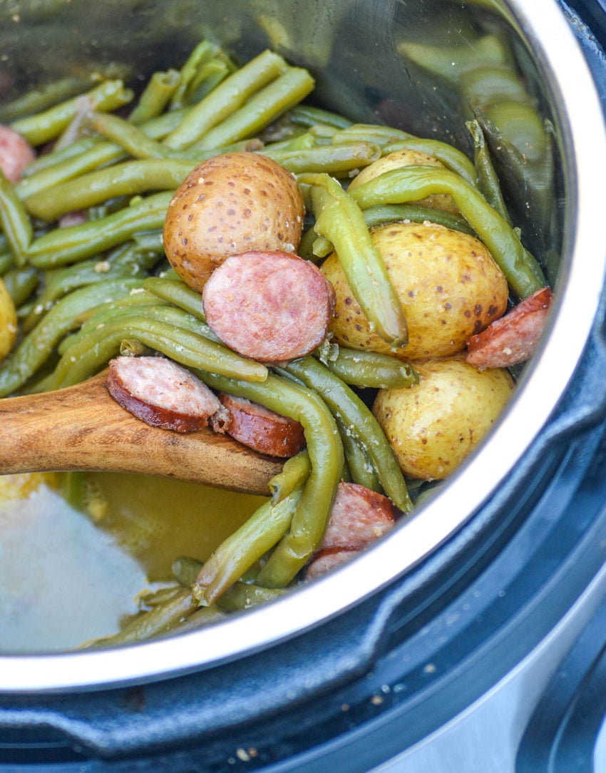 Instant Pot Kielbasa, Potatoes, & Green Beans 4 Sons 'R' Us