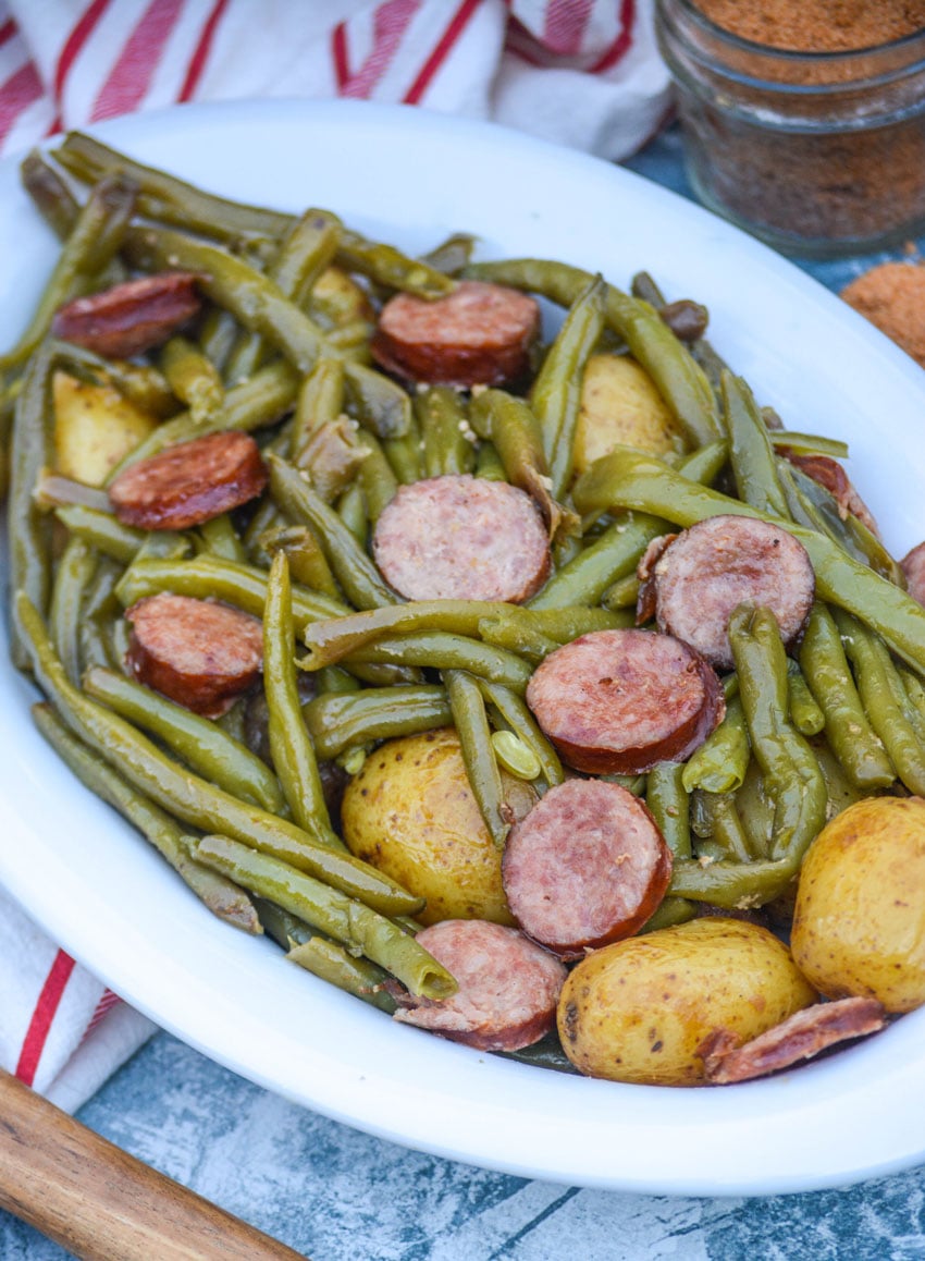 Instant-Pot-Smoked-Sausage,-Potatoes,-&-Green-Beans-3 - 4 Sons 'R' Us