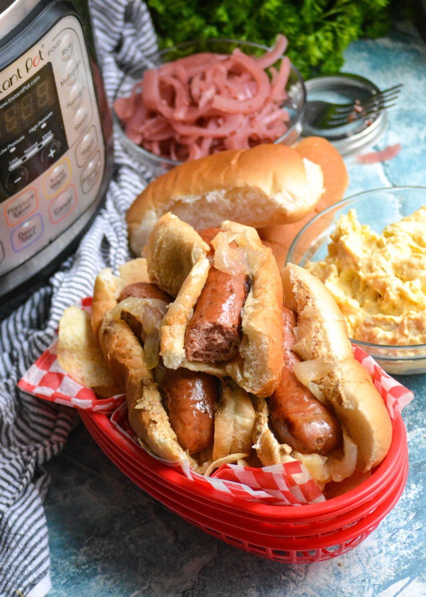 Instant Pot Beer Brats - 4 Sons 'R' Us