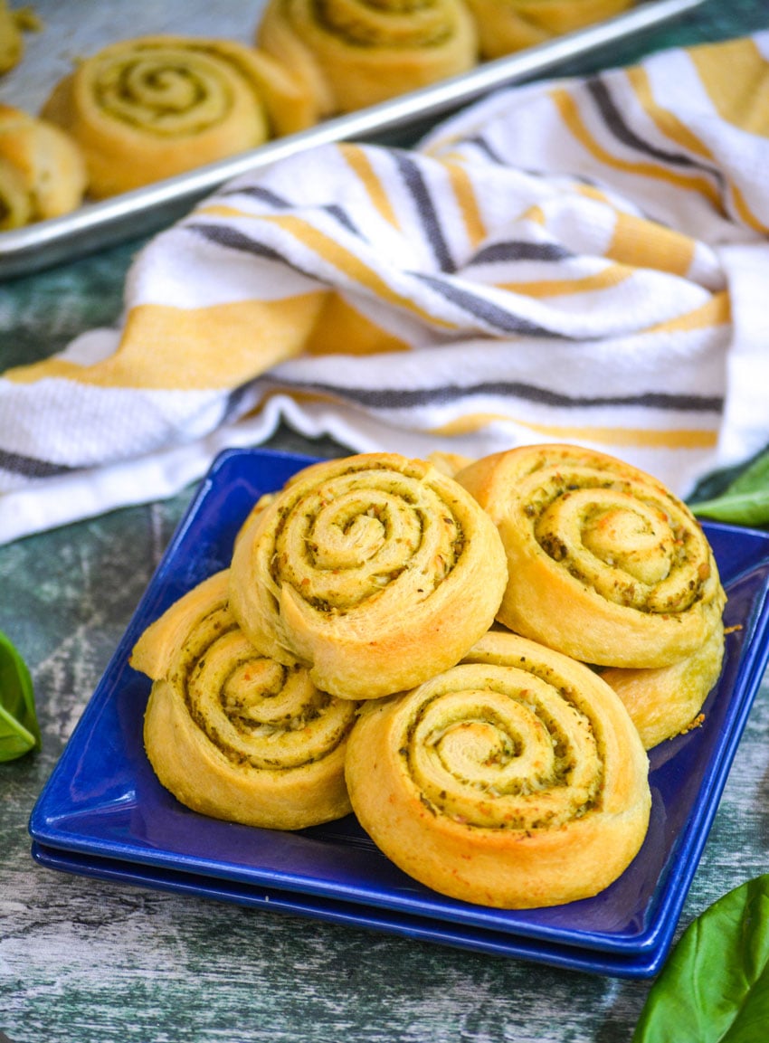 Pesto Pinwheels 4 Sons 'R' Us