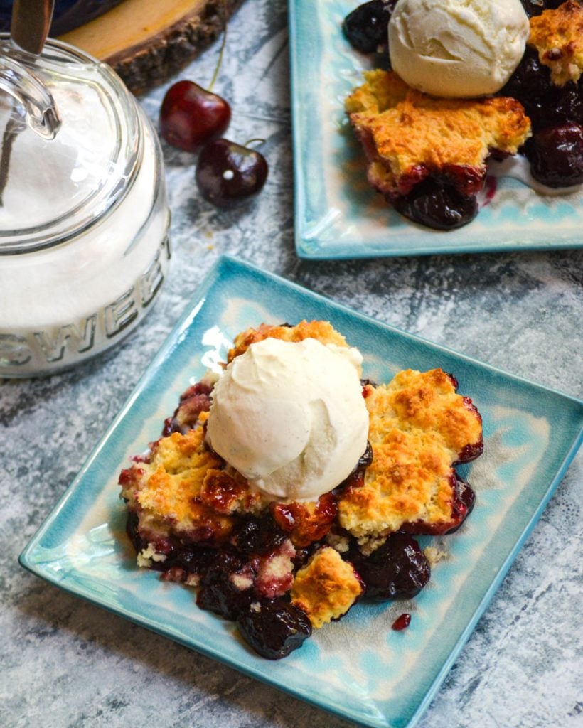 Grandma's Sweet Cherry Cobbler