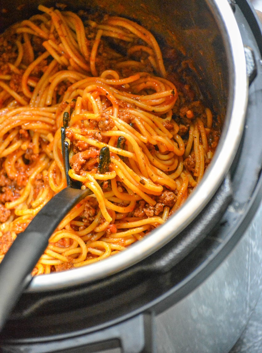 Instant Pot Spaghetti - 4 Sons 'R' Us