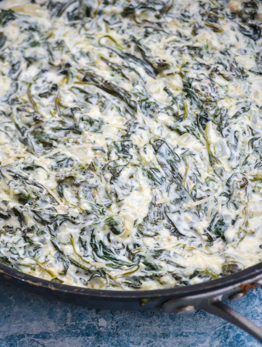 Steakhouse Style Creamed Spinach