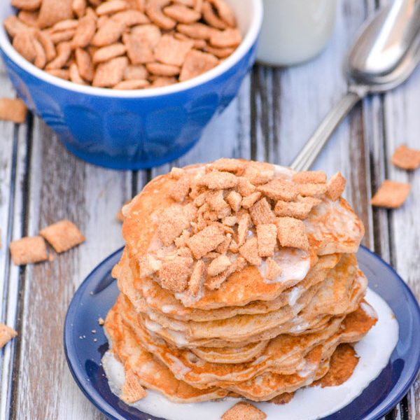 Cinnamon Toast Crunch Pancakes With Milk Glaze 4 Sons 'R' Us