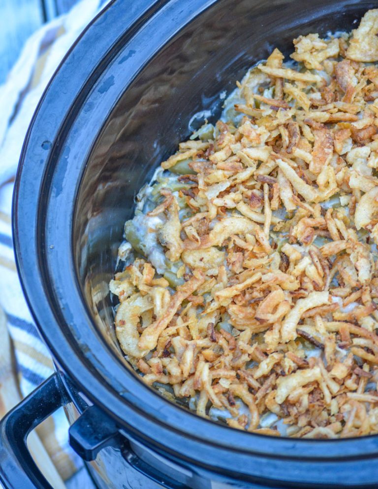 Slow Cooker Green Bean Casserole 4 Sons 'R' Us