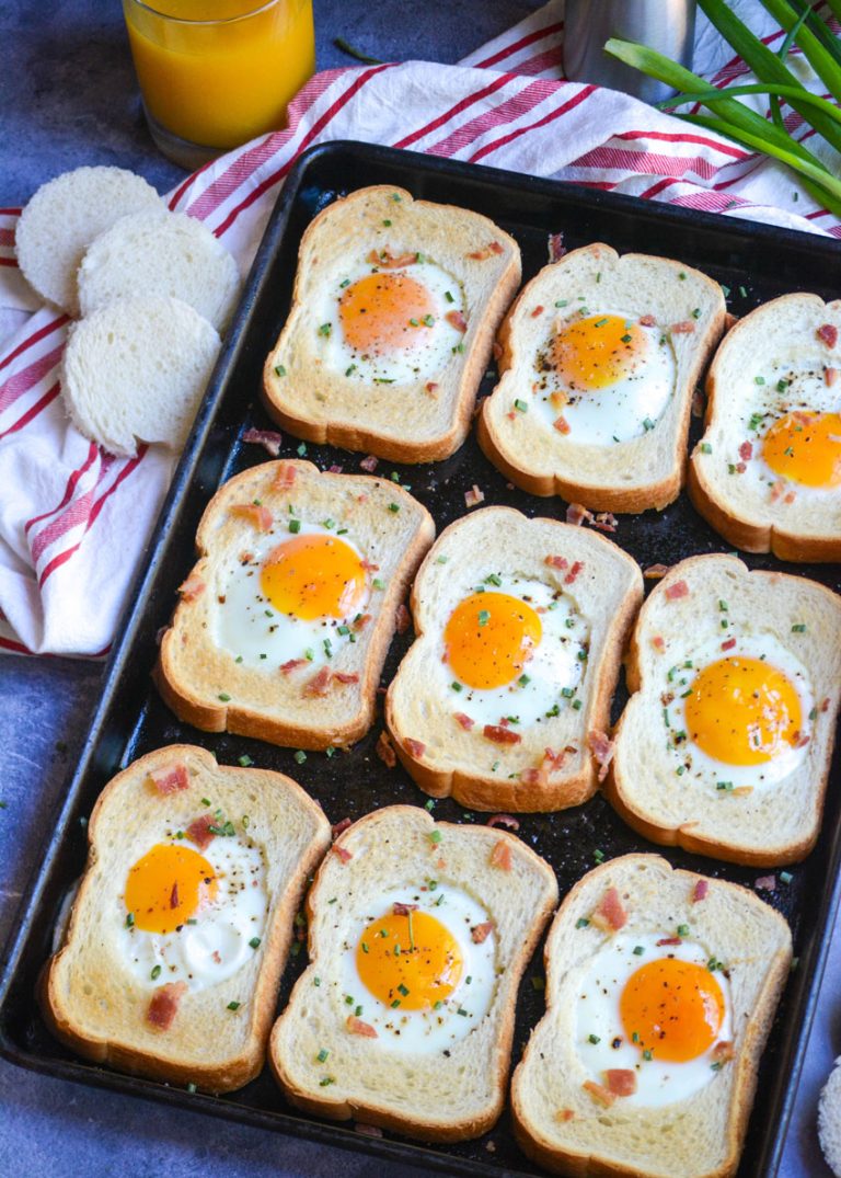 Sheet Pan Egg In A Hole 4 Sons 'R' Us