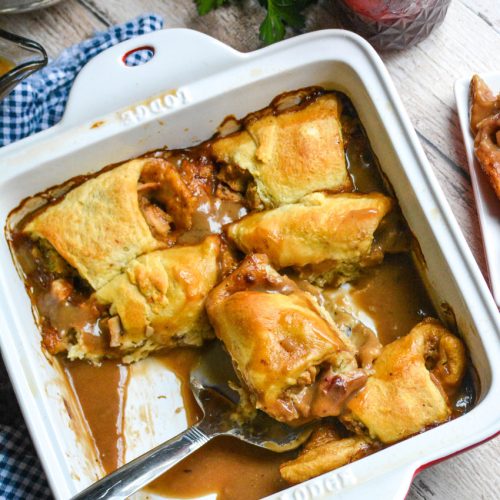 Thanksgiving Leftover Crescent Roll Bake - 4 Sons ‘R’ Us