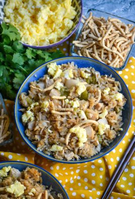 Oven Baked Fried Rice With Chicken