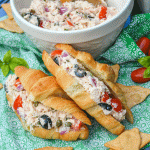 Italian tuna salad on croissants