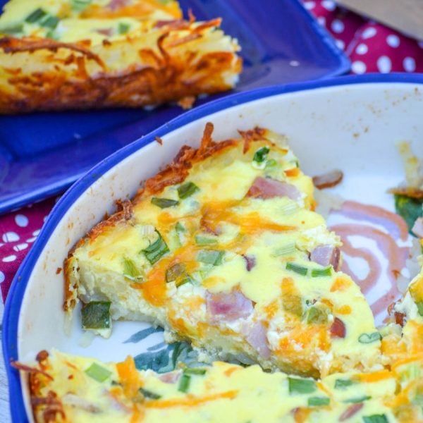 Ham & Cheese Hash Brown Crust Quiche 4 Sons 'R' Us
