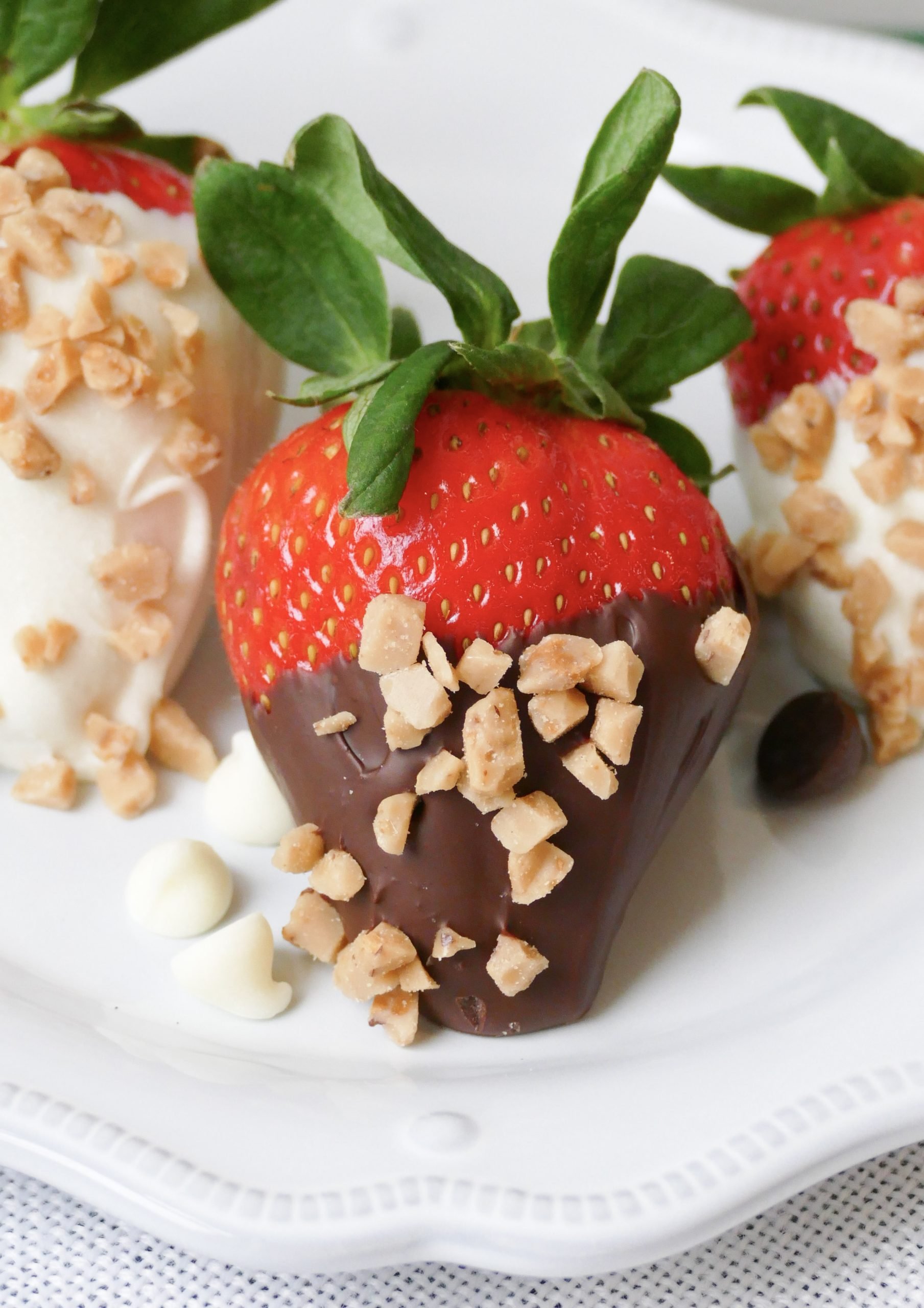 Toffee & Chocolate Covered Strawberries
