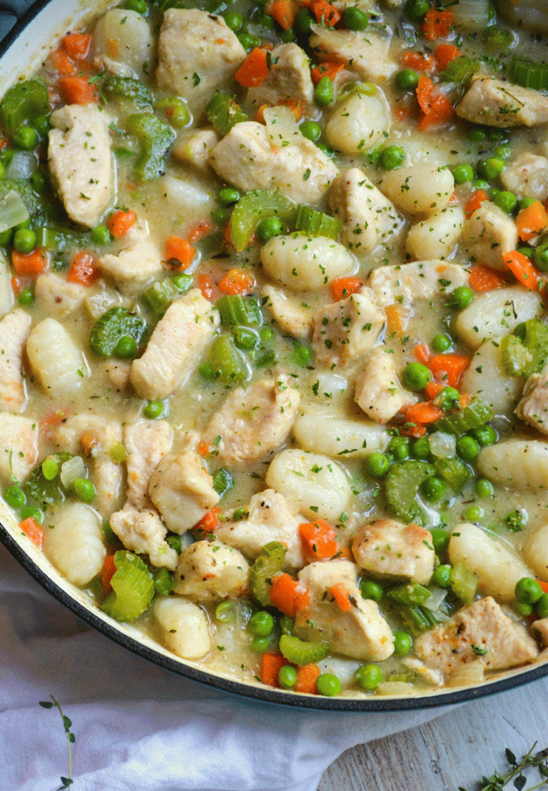 Chicken And Dumpling Skillet With Gnocchi 4 Sons R Us 9124