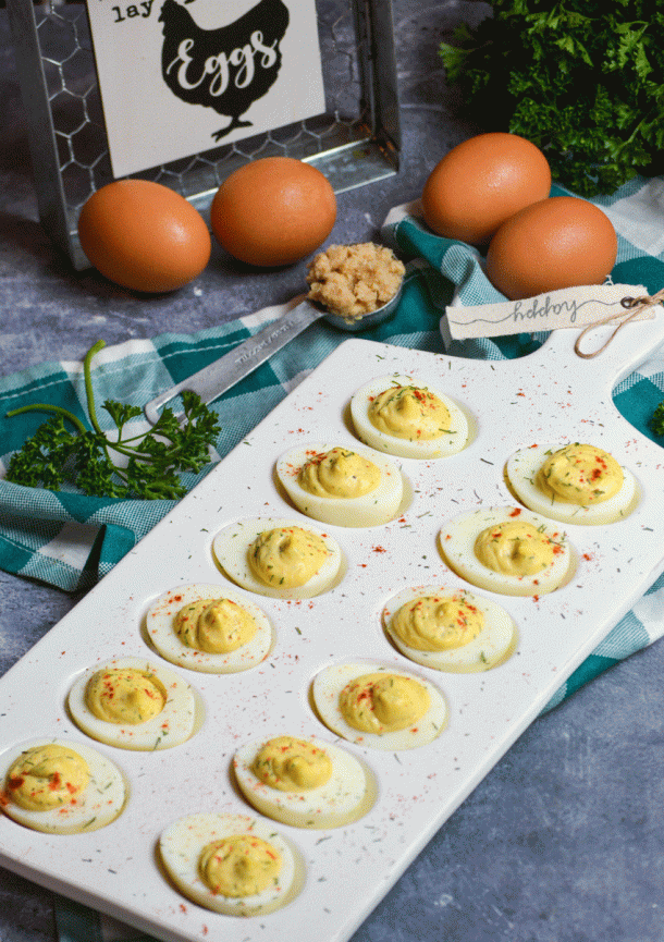 Creamy Horseradish Deviled Eggs 4 Sons 'R' Us