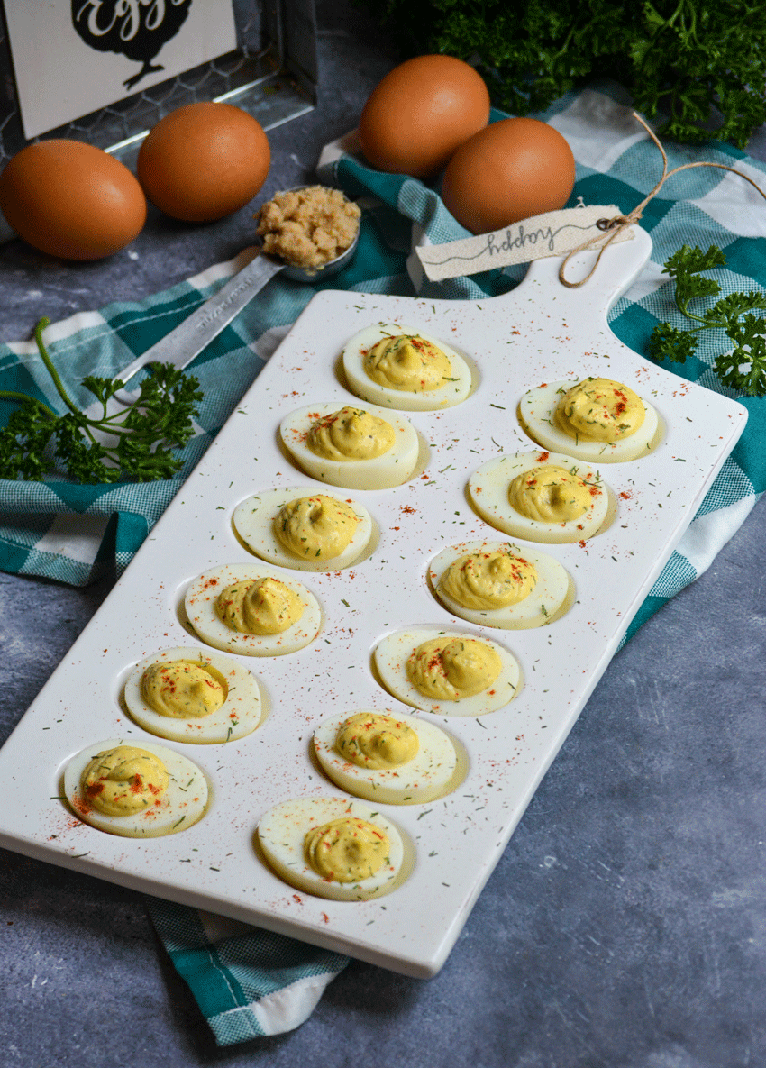 CreamyHorseradishDeviledEggs2 4 Sons 'R' Us