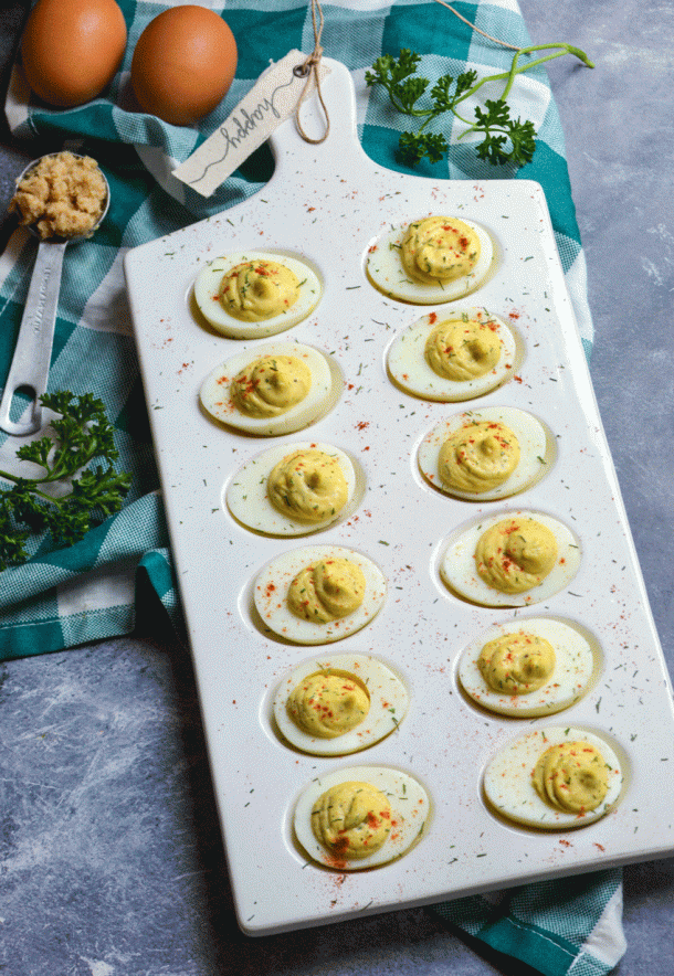 Creamy Horseradish Deviled Eggs - 4 Sons 'R' Us