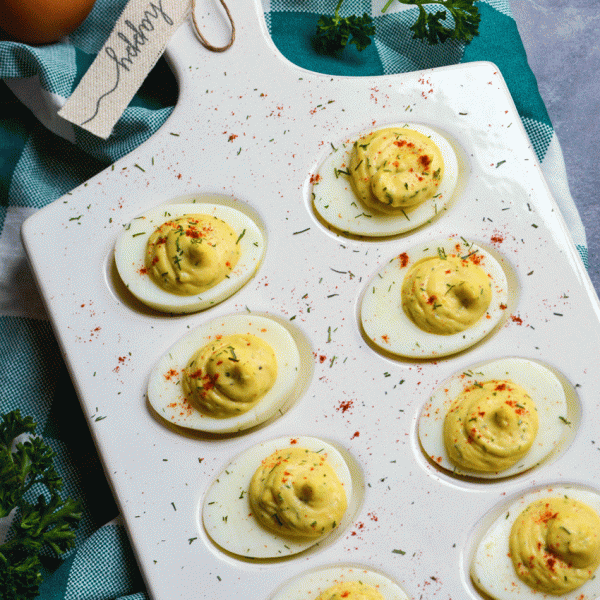 Creamy Horseradish Deviled Eggs - 4 Sons 'R' Us