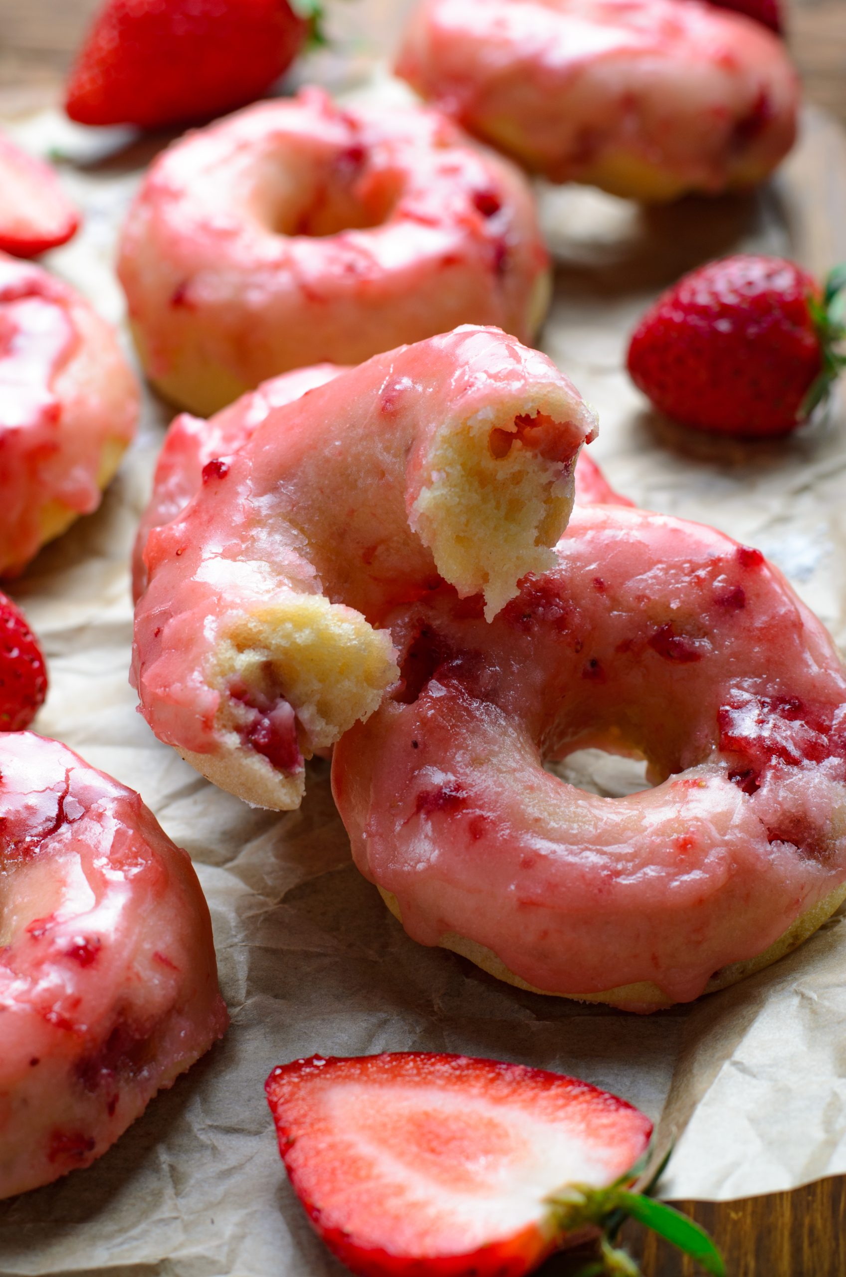 Baked Strawberry Glazed Donuts 4 Sons R Us 1482