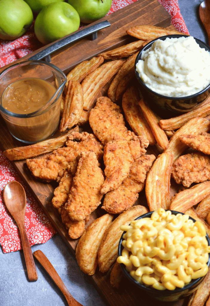 Chicken & Fixin's Fried Chicken Dinner Board