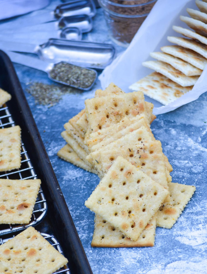 Savory Italian Seasoned Crackers