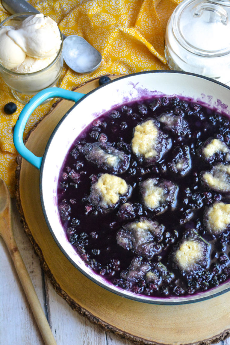 Blueberry Dumplings Skillet