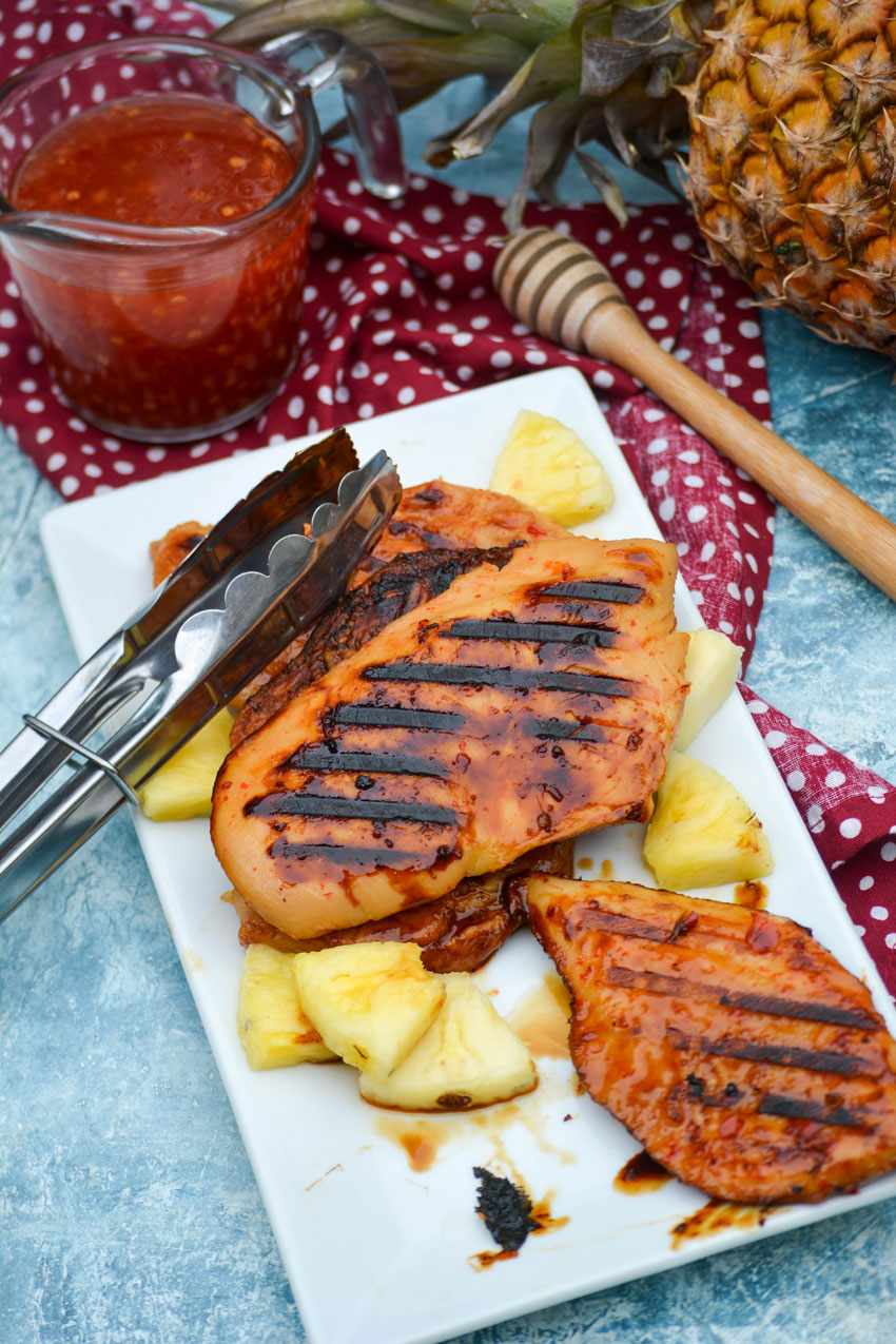 Sweet & Spicy Pineapple Grilled Chicken - 4 Sons 'R' Us