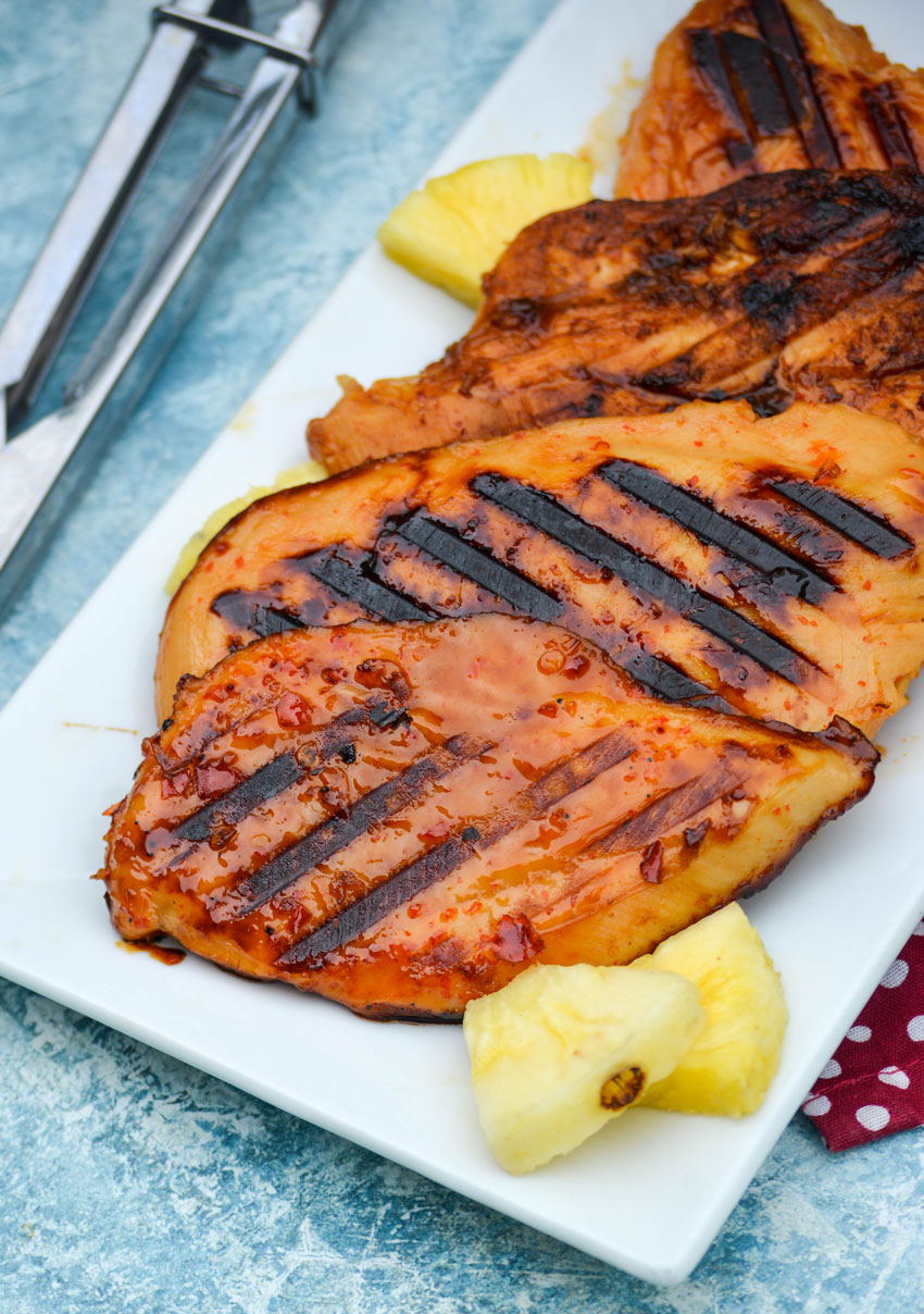 Sweet & Spicy Pineapple Grilled Chicken - 4 Sons 'R' Us