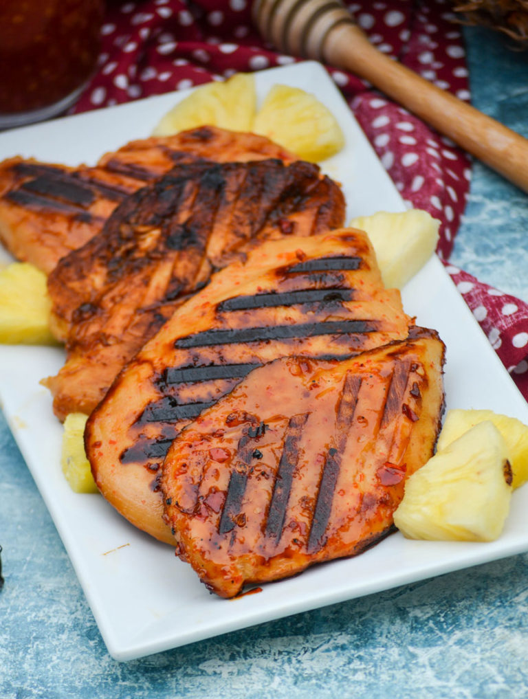 Sweet & Spicy Pineapple Grilled Chicken - 4 Sons 'R' Us