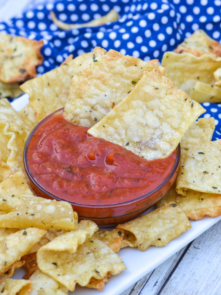 Air Fryer Lasagna Pasta Chips 4 Sons 'R' Us