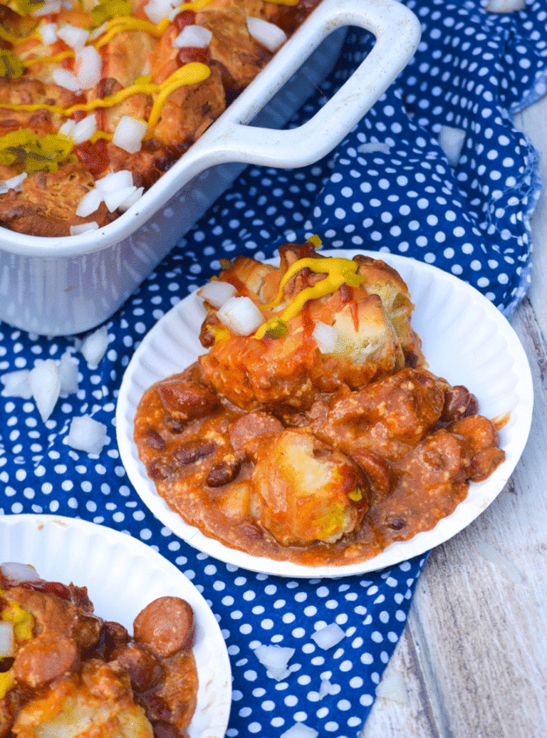 Bubble Up Chili Cheese Dog Bake 4 Sons 'R' Us