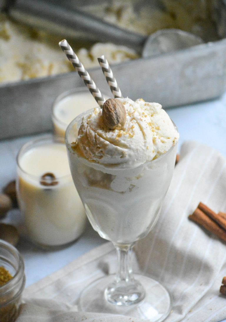 No Churn Eggnog Ice Cream 4 Sons 'R' Us