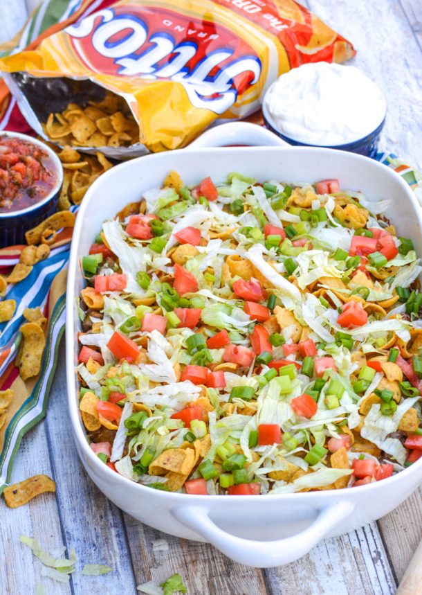 Walking Taco Casserole - 4 Sons 'R' Us